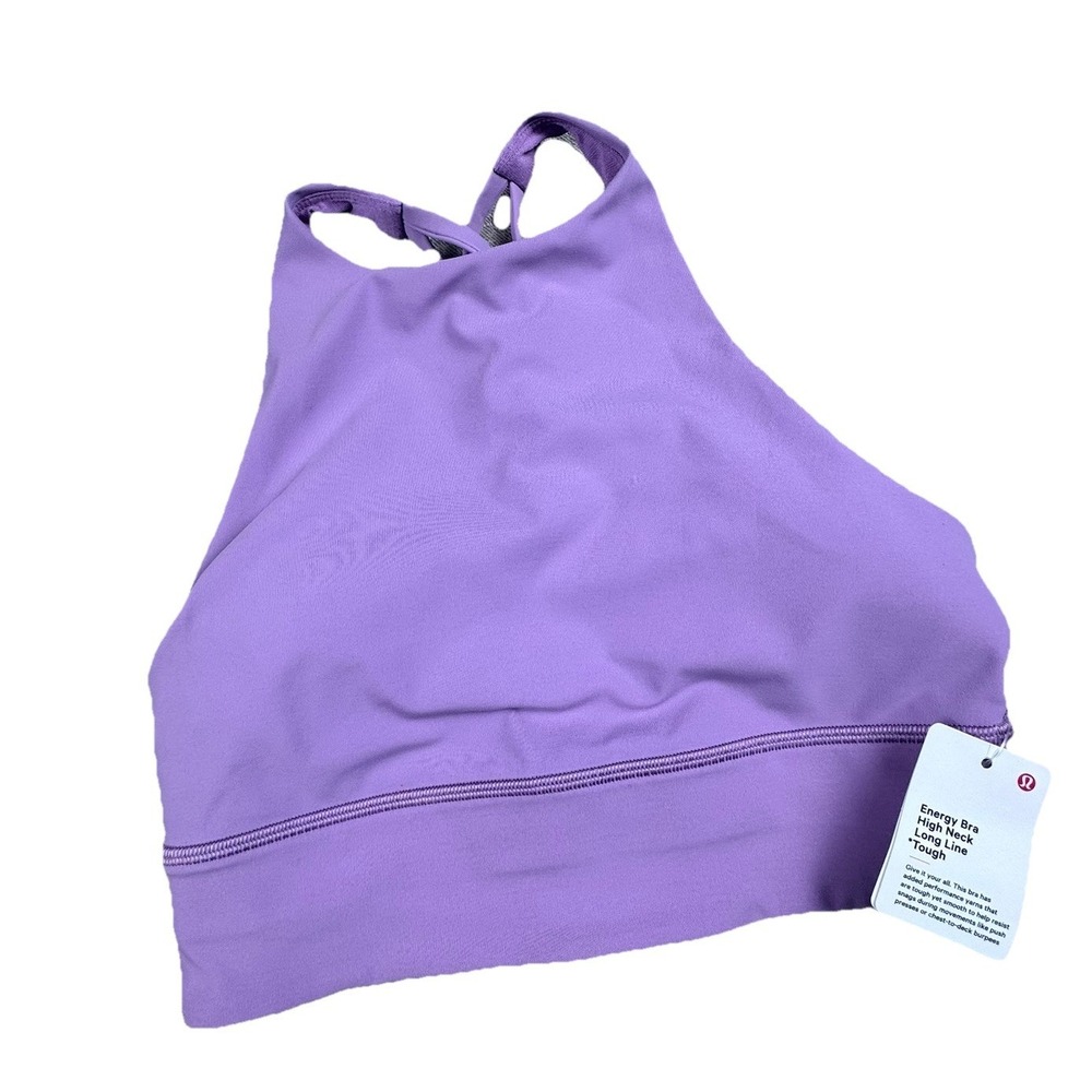 NEW Lululemon Energy Bra‎ Women 6 High Neck LL Tough Pink Performance Active